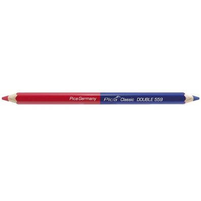 Pica Markierstift Markierung Classic Double blau rot Sechskant 18cm 559