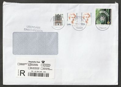 BRD Umschlag gelaufen von Umkirch als Einschreiben RK422048451DE