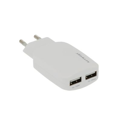 Networx 2 USB-Ports Netzteil Charger für Smartphones und Tablets 3,1A in weiß