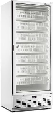 SARO Tiefkühlschrank mit Glastür - weiß, Modell MM5 N PV