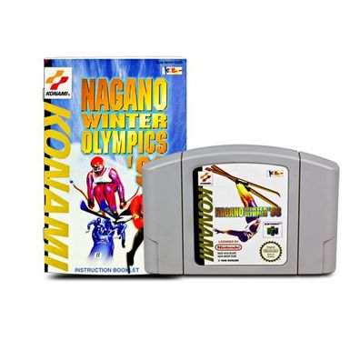 N64 Spiel NAGANO WINTER Olympics '98 + Anleitung