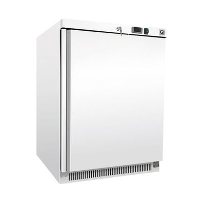 GI Kühlschrank aus weißem Stahl 200 Liter, statisch gekühlt