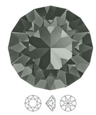 Swarovski® Chaton Black Diamond Unfoiled PP24