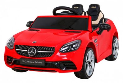 Mercedes Benz SLC300 Batteriebetriebenes Auto für Kinder, Rot + Sounds, MP3-Lichte...