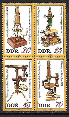 DDR postfrisch Viererblock Michel-Nummer 2534-2537