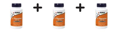 3 x Now Foods L-Theanine 100mg (90)