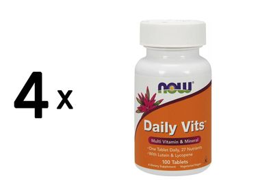 4 x Now Foods Daily Vits Multi (100)