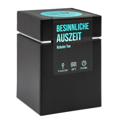 teeverliebt - Besinnliche Auszeit Geschenkdose | 70g Kräutertee - Winter Edition