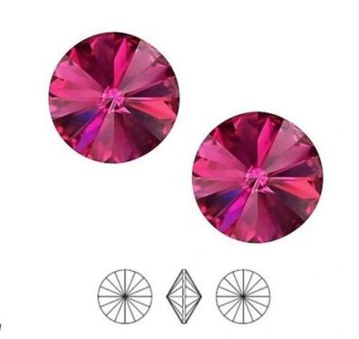 Swarovski® Rivoli Fuchsia 10mm