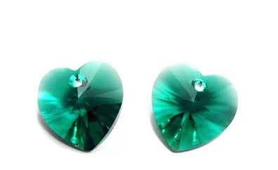 Swarovski® Anhänger Heart Emerald 14mm