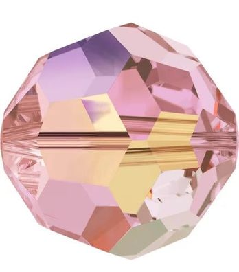 Swarovski® Beads Facet Light Rose Aurore Boreale 8mm