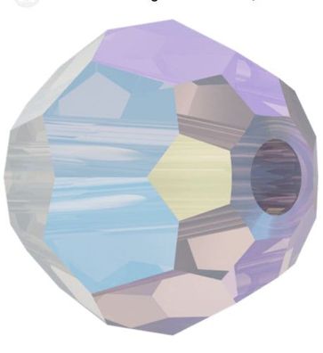 Swarovski® Beads Facet White Opal Aurore Boreale 6mm