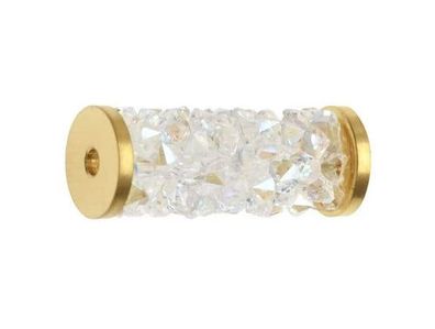Swarovski® Beads Fine Rocks Tube Moonlight Gold 8x6.7mm