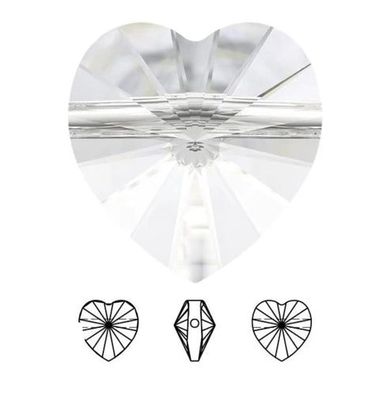 Swarovski® Beads Hearts Crystal 10mm