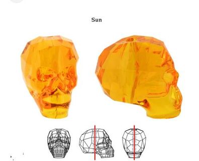 Swarovski® Beads Skull Sun 13mm