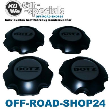 Nabenkappen DOTZ Dakar - Schwarz DACIA Modelle (5-Loch) 29 mm hoch*