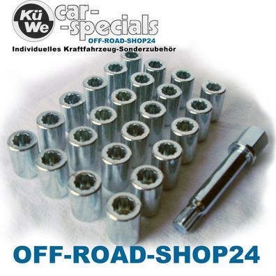 Radmuttern M12x1,25 LADA - OFF-ROAD ALU-Felgen AEZ, DOTZ - (20 Stück)