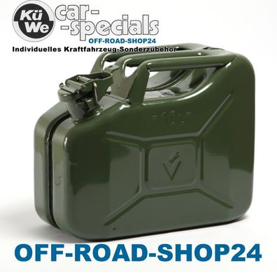 Reservekanister WM-Kanister 10 Liter Farbe: Olivgrün - OFF-ROAD, Wohnmobile, PKW