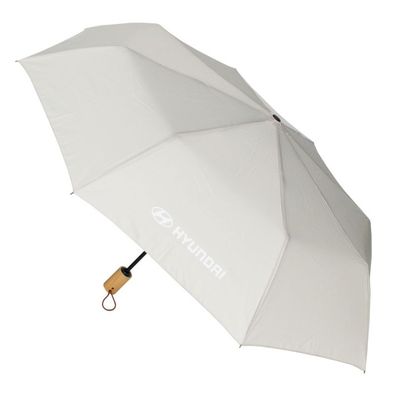 Original Hyundai Taschenschirm Regenschirm Schirm Logo Beige HMD00574