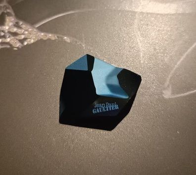Swarovski® x Jean Paul Gaultier: Fancy Kaputt Crystal Metallic Blue Signed 28x24mm
