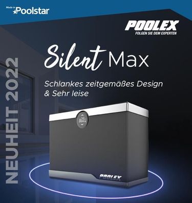 NEU Poolex Silent MAX 125 Wärmepumpe FI WIFI 12kW Poolheizung SilentMAX