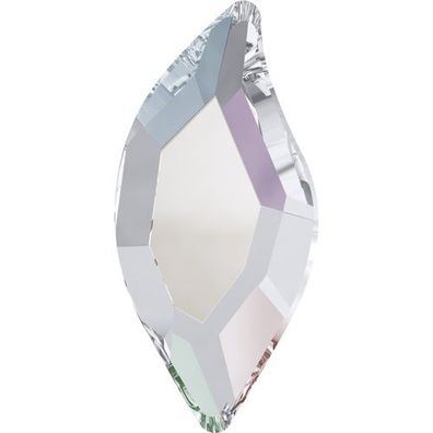Swarovski® Flatback Diamond Leaf Aurore Boreale 8x4mm