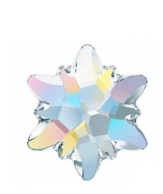 Swarovski® Flatback Edelweiss Crystal Aurore Boreale 10mm