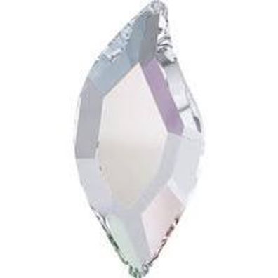 Swarovski® Flatback Hotfix Diamond Leaf Aurore Boreale 10x5mm