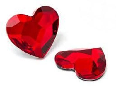 Swarovski® Flatback Hotfix Heart Light Siam 14mm