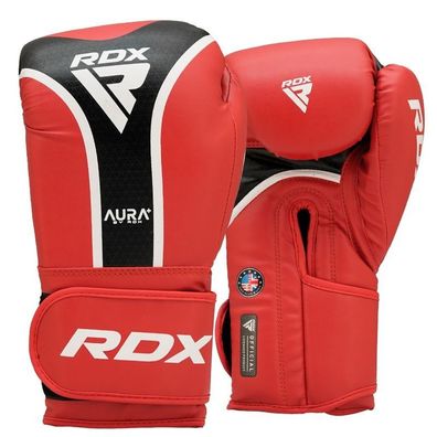 RDX AURA PLUS T17+ Sparring Boxhandschuhe Rot Schwarz