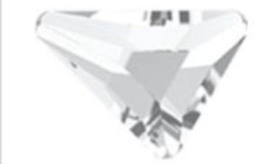 Swarovski® Flatback Hotfix Triangle Beta Crystal 7x6.5mm