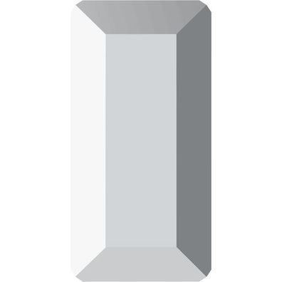 Swarovski® Nail Crystals Flatback Baguette Crystal 3.7x1.9mm