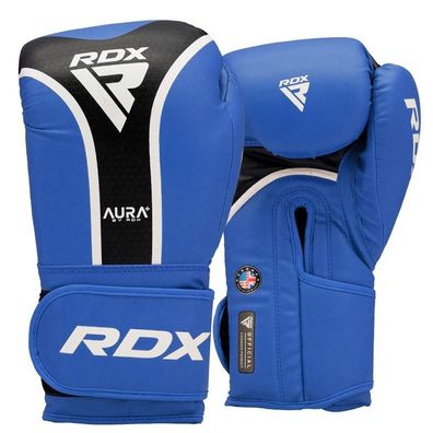 RDX AURA PLUS T17 Sparring Boxhandschuhe Blau Schwarz