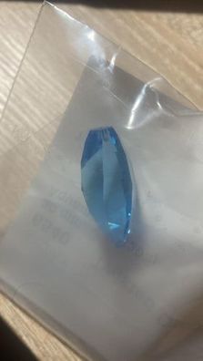 Swarovski® Bead Twisted Drop Pendant Aquamarine 30mm