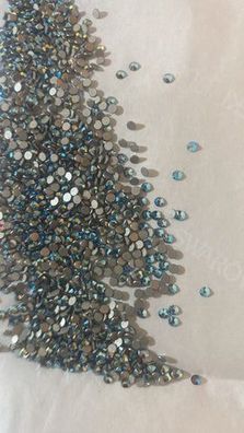 Swarovski® Nail Crystals Flat Rund Amethyst Aurore Boreale SS5