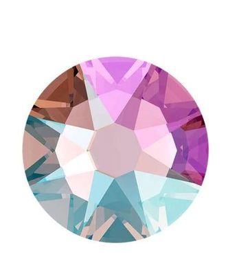 Swarovski® Nail Crystals Flat Rund Light Rose Shimmer SS12