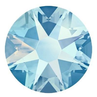 Swarovski® Nail Crystals Flat Rund Light Sapphire Shimmer SS12