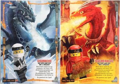 Lego Ninjago Eisdrache Feuerdrache aus dem Land der Oni&Drachen 136/137/148/149