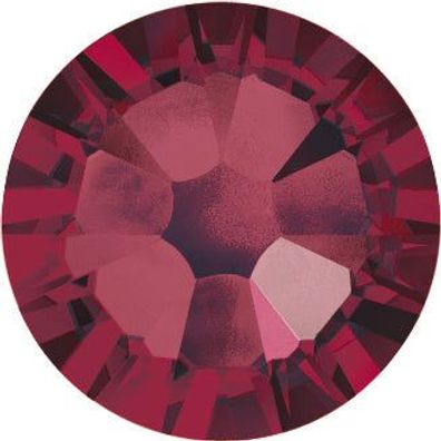 Swarovski® Nail Crystals Flat Rund Ruby SS6