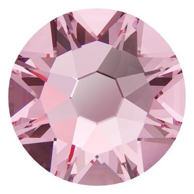 Swarovski® Nail Crystals Flat Rund Rund Light Rose SS30
