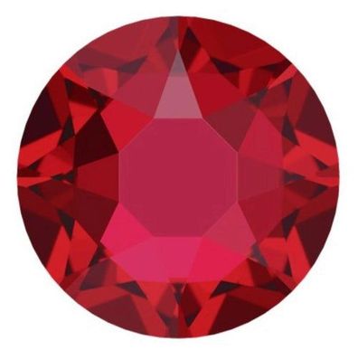 Swarovski® Nail Crystals Flat Rund Scarlet SS16