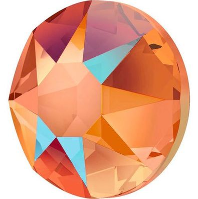 Swarovski® Nail Crystals Flat Rund Tangerine Shimmer SS12