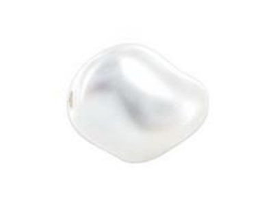 Swarovski® Pearl Curved Pearl White Pearl 9x8mm