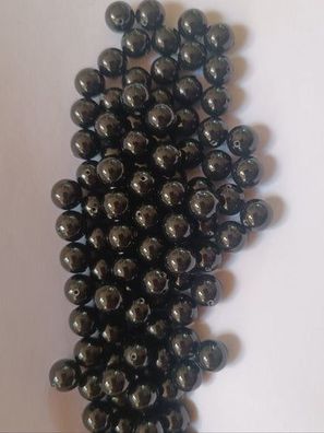 Swarovski® Pearl Half-Drilled Mystic Black 8mm