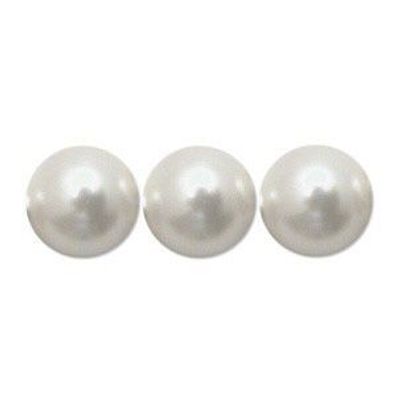 Swarovski® Pearl Half-Drilled White Pearl 6mm