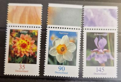 BRD - MiNr. 2505 - 2507 - Freimarken: Blumen (VIII)