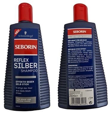 Seborin Reflex Silber Shampoo Effective gegen Gelb Stich & Kräftigt das Haar