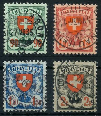 Schweiz 1924 Nr 194z-197z zentrisch gestempelt X6C2CBA