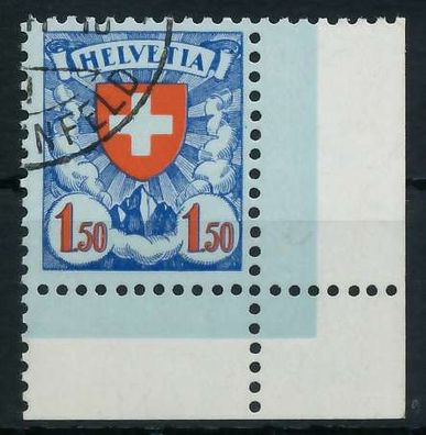 Schweiz 1924 Nr 196y gestempelt ECKE-URE gepr. X6C2CCA