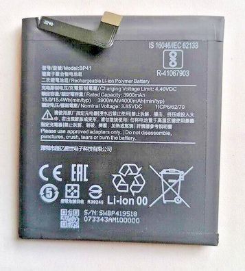 Akku Xiaomi BP41 Lithium Ionen Akku/ Batterie 4000mAh für Mi 9T / RedMi K20